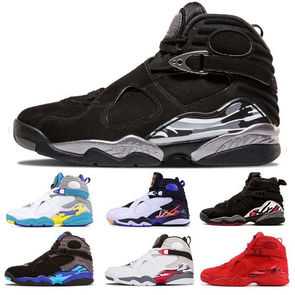

2019 8 8s valentine s day red vii men basketball shoes 3m white aqua chrome countdown pack mens outdoor sports sneakers size us 7-13