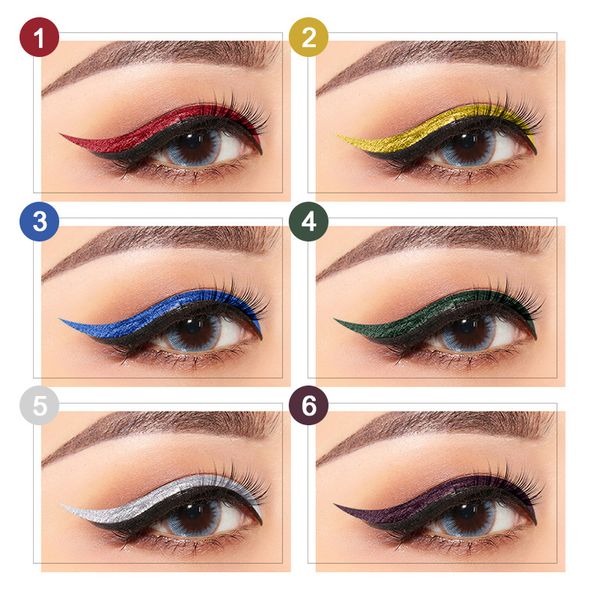 

multiway eyeliner pen matal glitter liquid eyeshadow waterproof easy to wear liquid eyeshadow pigment make up eyeliner pencil