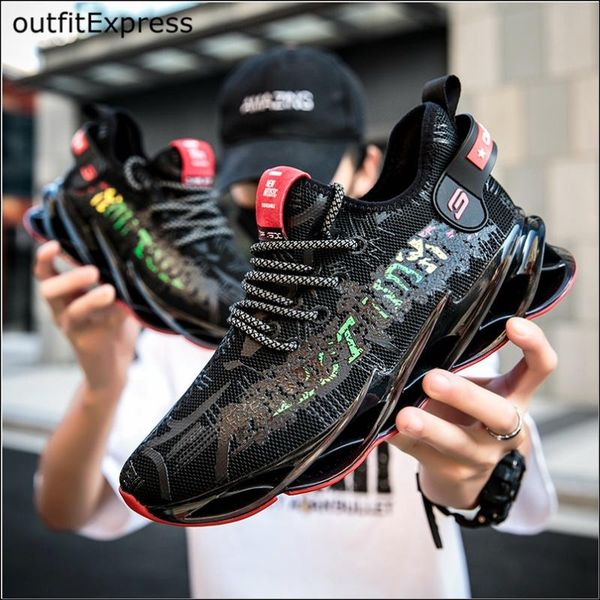 

men tennis shoes blade mesh breathable sneakers outdoor sport blade shoes athletic trainer tenis hombre walking size 46