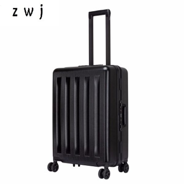 

business travel suitcase pc carry on spinner wheel luggage 20 24 28 inch for women men travel