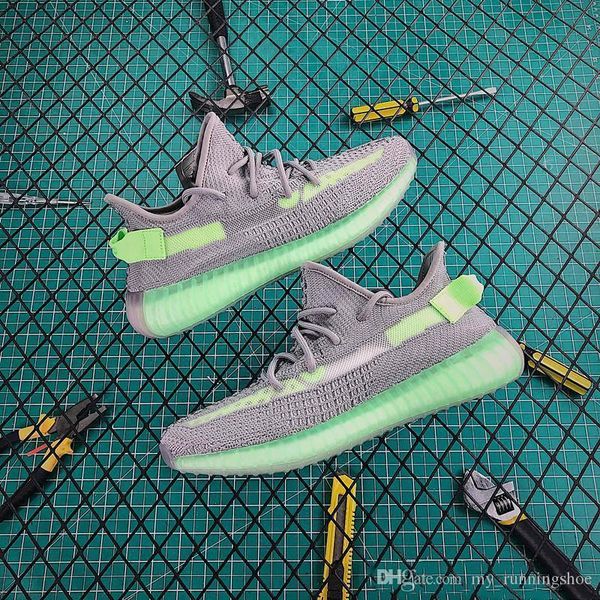 

new 2019 gid glow in the dark clay true red glow v2 mens running shoes static sport sneakers designer shoes size 40-46