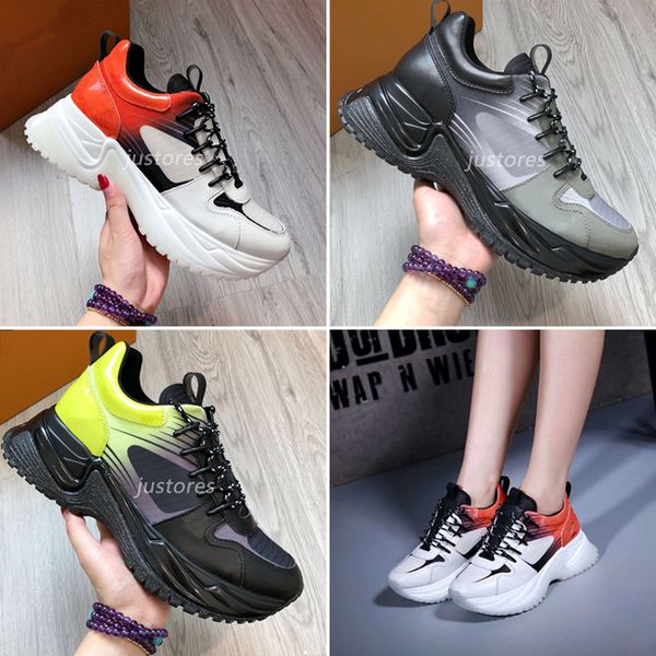 

limited fashion man designer shoe lu monogram run away pulse sneaker italian luxury shoe woman casual shoes with box, Black