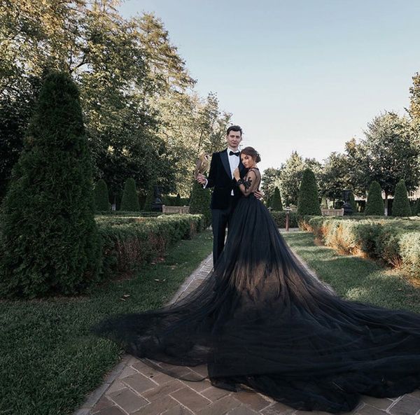 

wedding dress a line beach plus size robe de mariÃ©e vintage gothic deep v neck vestido novia custom made, White