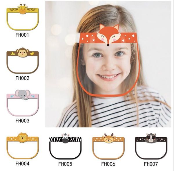 

styles children safety face shield transparent full face cover protective film anti-fog premium pet face shield party mask dwd685