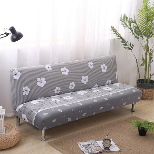 

elastic sofa bed cover armless all-inclusive tight wrap sofa cover for living room stretch couch without armrest