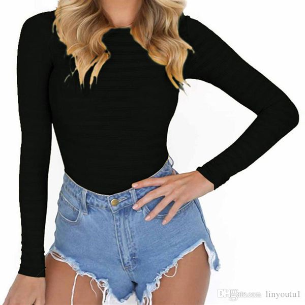 

2020 autumn mesh bodysuits feminino stretchy rompers long sleeve women body streetwear jumper one piece, Black;white