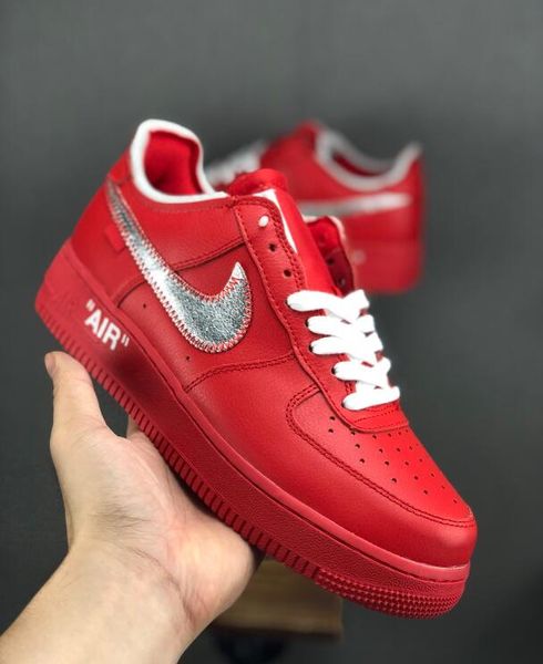 

forced low1 07 virgil moma mca white black red university blue off skateboard shoes airs classic 1 warrior sneakers shoes t05