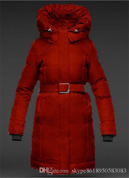 

новое прибытие бесплатная доставка dhl вверх италия марка женщин астрид parka вниз куртки зимы пальто arctic толстовка с мехом дешевые прода, Black