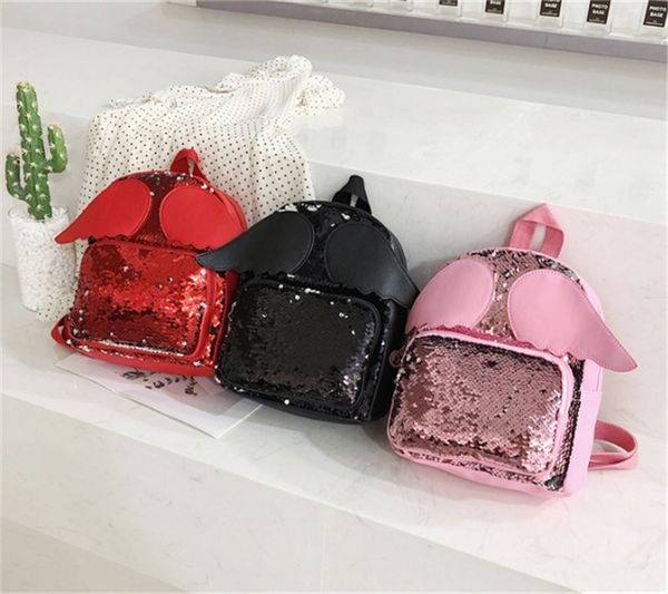 

womens girls sequins backpack glitter bling backpacks travel bags mini rucksack bag