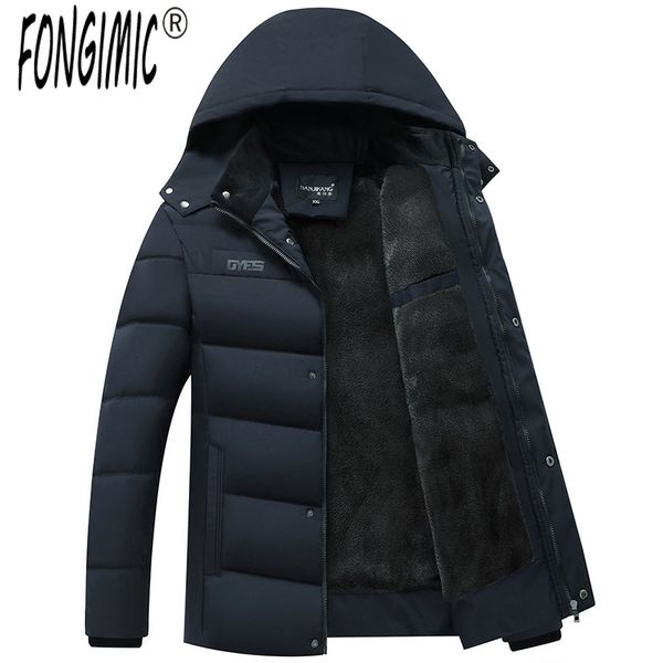 

men's down & parkas father's winter jacket, middle-aged and old thick cotton cottont, jacket, Black