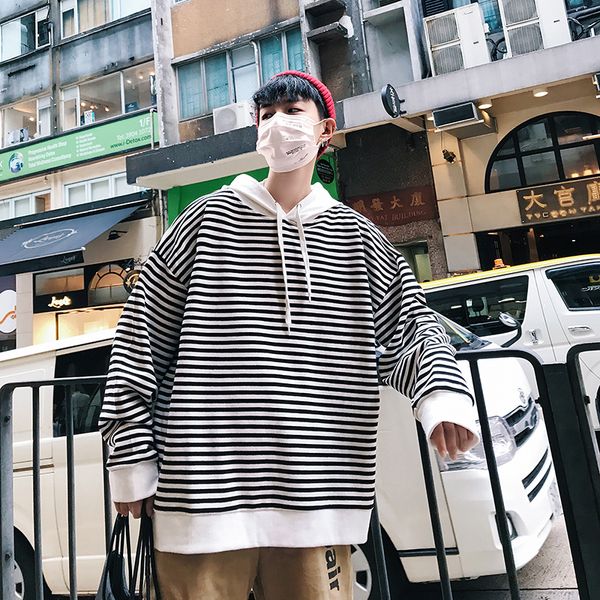 

spring clothes simple joker even hat student long sleeve gym hoodie men's casual sweatshirt men, Black