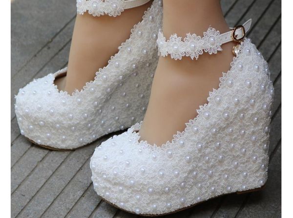 

women's shoes in spring and autumn slope heel round head @qwer5678, Black