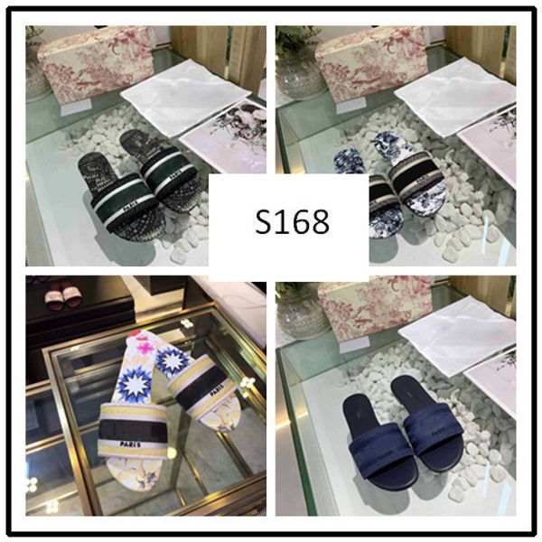 

fashion dazzle flowers trendy bohemia women slippers fashion letter embroidery lady sandal size 35 8, Black