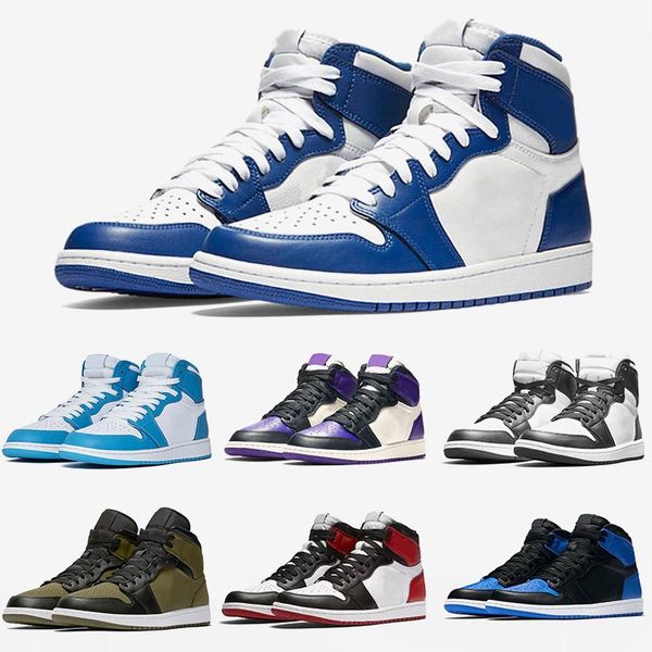 

air jordan retro og bred toe chicago banned game royal basketball shoes men 1s 3 shattered backboard shadow multicolor sneakers, White;red