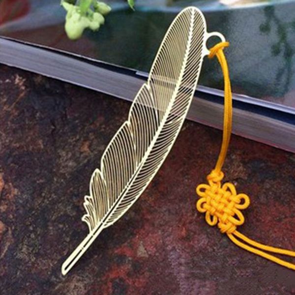 

feather metal bookmarks for books office school cute stationery supplies material cute mark party wedding gifts for guests