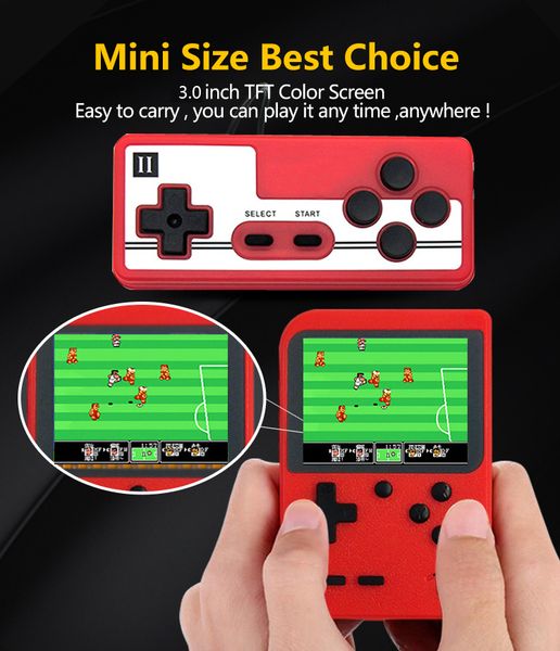 

400 games mini portable retro video console handheld game advance players boy 8 bit built-in gameboy 3.0 inch color lcd screen