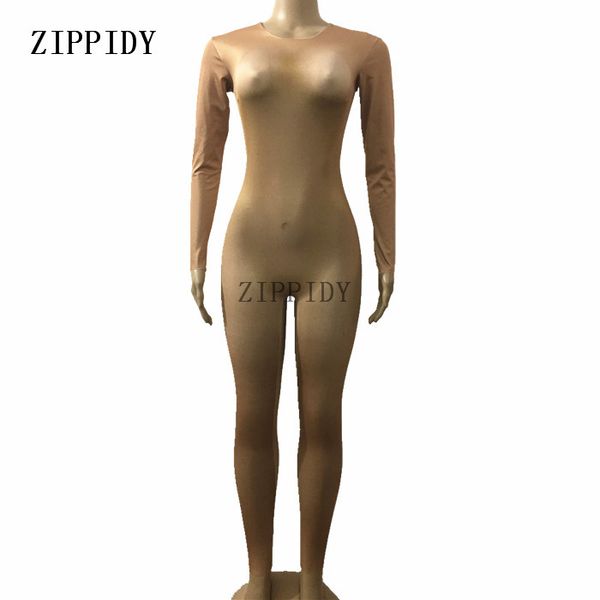 

nude skinny bodysuit leggings costume one-piece dance performance wear female singer stage big stretch jumpsuit, Black;red