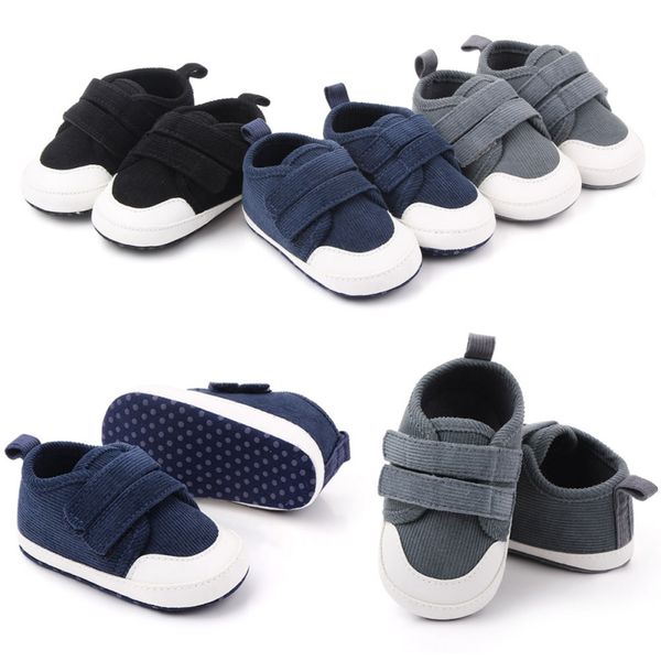 

осень мальчиков обувь дышащий anti-slip малышей мягкие soled solid color walking sneakers 0-1y
