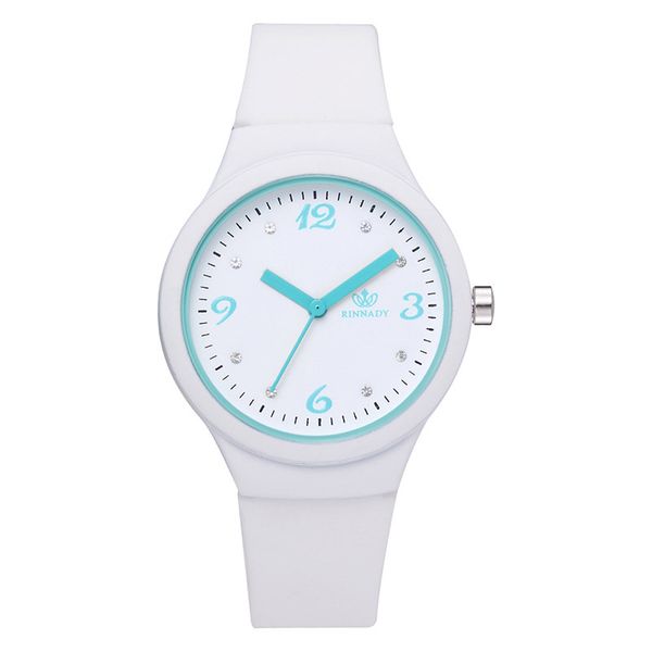 

new design fashion casual futuristic luxury women multicolor candy quartz watch bgg brand silicone watches student wristwatch, Slivery;brown