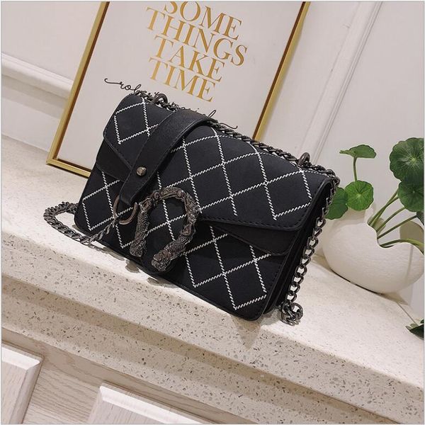 

дизайнер сумки кошельки роскошные цепи сумка snakehead замок мешок бархата классические вышитые линии волнистые женщины # 191