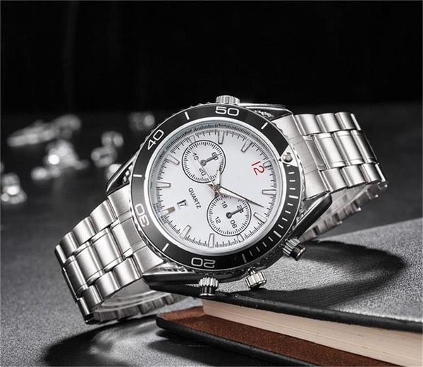 

brand watches men's luxury watch luxury designer watch stainless steel quartz fashion business clock monterey hommes orologio, Slivery;brown