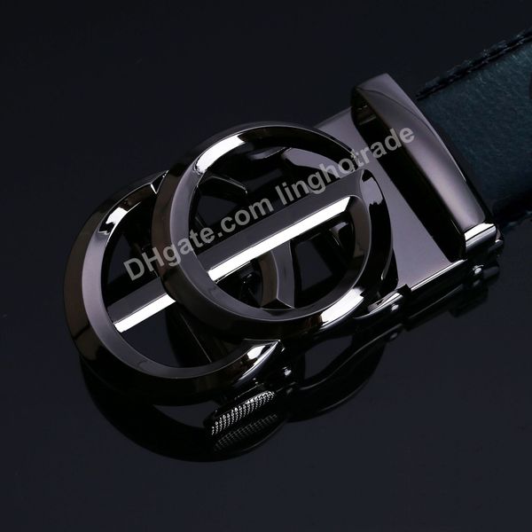 

New Top fashion men Genuine leather belt European style man belt wasistband quallity Automatic buckle male strap cowskin belt