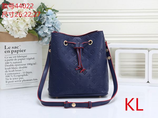 

2019 women's fashion bucket bag l flower genuine leather shoulder bag classic design crossbody bags lady handbags more colors