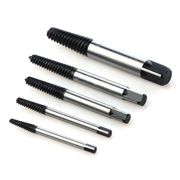 

5pcs screw extractor drill bits speed out guide set broken bolt remover easy out set bolt stud stripped remover tool