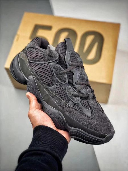 

originals kanye west 500 utility black f36640 super moon yellow salt blush mens womens running shoes sports outdoor sneakers with box