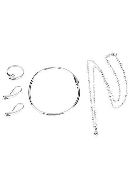 

925 sterling silver drop necklace bracelet