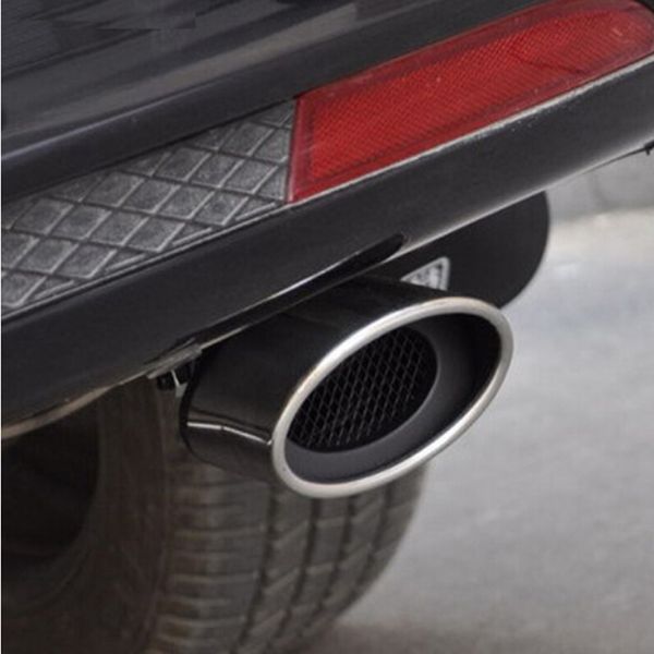 

universal car auto exhaust pipe muffler tail pipe outlet nozzle end accessories for a3 a4 a5 a6 b6 b7 b8 c5 c6 c7 q5 q7 8p