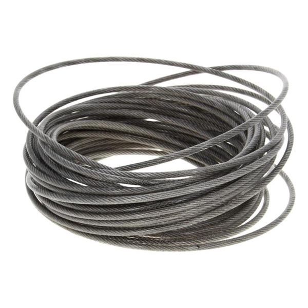 

pvc coated steel wire cable 304-stainless-steel flexible wire rope 1.2/3/5mm dia 5~10m long soft lifting cable clothesline 1pcs