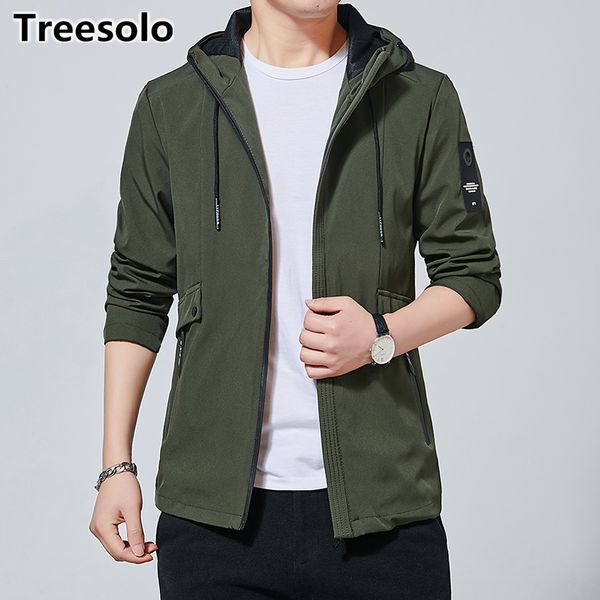 

hooded jacket men 2020 outdoors male coat simple british style men's jacket windproof streetwear casual mens jackets and coats, Black;brown
