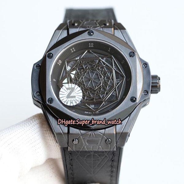 

Z ver ion bang 45mm 415 cx 1114 vr mxm17 tattoo geometric pattern dial japan miyota automatic men watch leather trap port watche