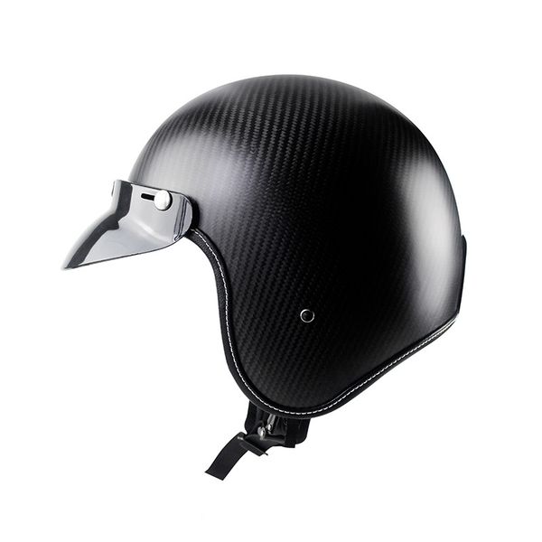 

dot certified carbon fibre helmet vintage motorcycle helmets retro electric vehicle safety helmet for women and men size m l xl