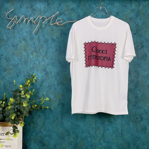 

2020ss spring and summer new high grade cotton printing short sleeve round neck panel t-shirt size: -l-xl-xxl-xxxl color: black white 10w33, White;black