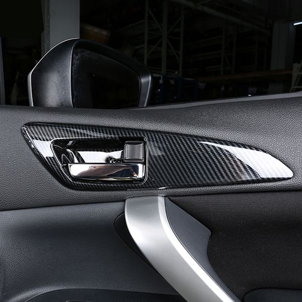 

car styling 4pcs abs plastic interior car door handle bowls cover trim for mitsubishi eclipse cross 2018 2019