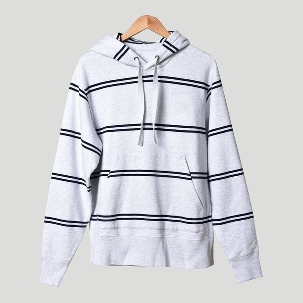 

2020 spring long sleeve round neck gray striped print cotton hoodies & sweatshirts women fashion sweatshirts d1226282, Black