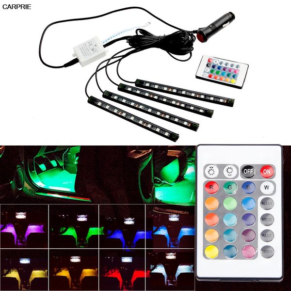 

carprie led for led auto car charge interior rgb light accessories foot car decorative tj