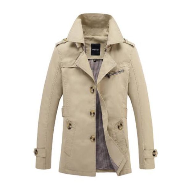 

brand 2019 male overcoat long jacket coat men men's trench coat trenchcoat masculina windbreaker outwear cotton fabric 5xl, Black;white