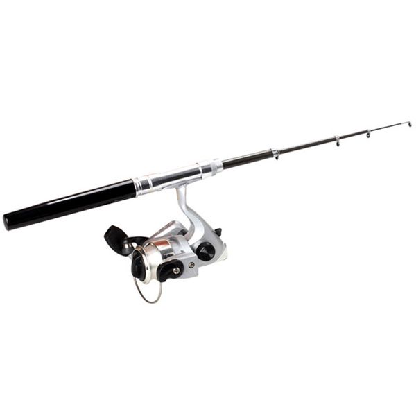 

compact fishing rod pole reel pocket pen type with nylon line &t8