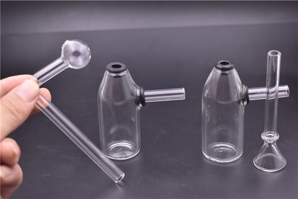 

Трубы табака 4.2inch Мини Bubbler стекла масла горелки для воды Бонг для курения нефтяных вышек Портативный ручной Dab Рог со съемной Downstem