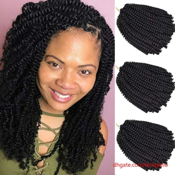 2020 Beauty Spring Twist Braiding Hair Crochet Braids Hair 8 Inch