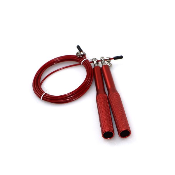 

6 colors adjustable skipping rope 3m speed steel wire skipping jump rope crossfit mma box gome gym fitnesss equipment (metal handle