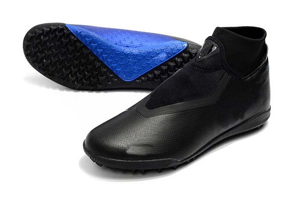 

2019 mens high football boots phantom vison academy ic/tf soccer shoes phantom vsn indoor tf black blue turf soccer cleats