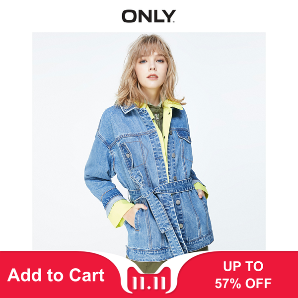 

only women's 2019 autumn new trendy casual denim jacket | 119354538, Black;brown
