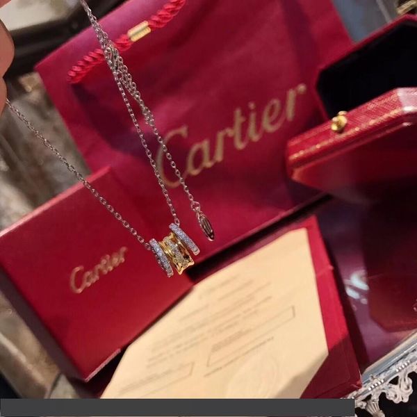 

женские ювелирные изделия 2019 раннее лето новая мода инкрустированные импортные моделирование дрель цвет разделение плакировка ожерелье съе, Silver