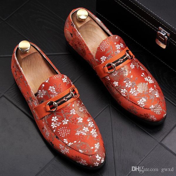 

2018 новый стиль старинные вышивка повседневная обувь большой размер мужчины квартиры съемным увеличителем дышащий мокасины мужской лодка обуви молодежные популярные обувь