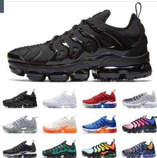 

De igner 2019 tn plu running hoe women men neaker pure platinum triple black white cool wolf grey chau ure tn chuhe trainer