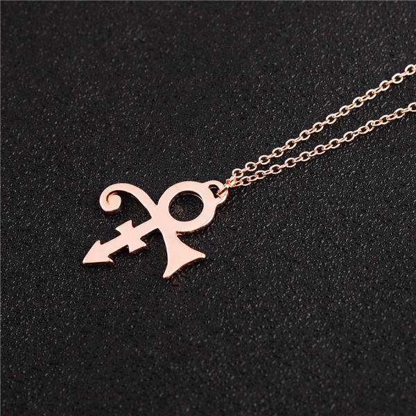 Collana con pendente Little Prince Guitar Memorial Love Symbol Le Petit Prince Rogers Nelson Artista Cantante di musica Collana da donna